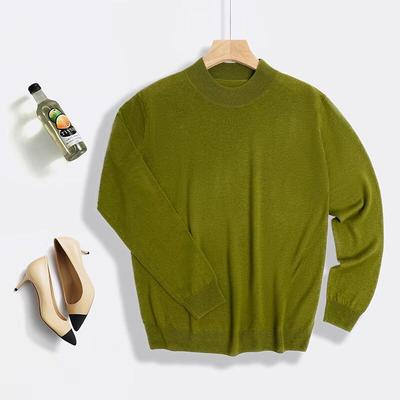 Women's 100% Pure Wool Round Neck Sweater