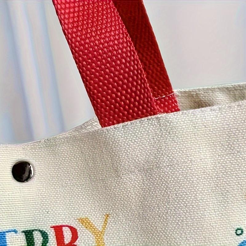1/2pcs Christmas Theme Gift Bag,Gift Pouch,Christmas Eve Tote Bag,Candy Handbag,Suitable for Christmas Gift,Daily Shopping