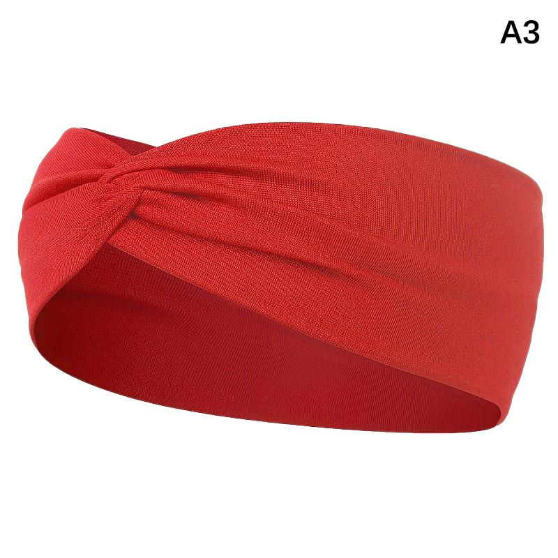 Faixa de cabelo elástica larga, pilates, ioga, fitness, corrida, ciclismo, faixa de suor, turbante, maquiagem, arco de cabelo, faixa de cabeça para mulheres
