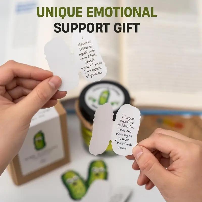 60 Positive Pickle Emotional Cards Affirmation Cards Encouraging Quotes Motivational Greeting Cards Mom Gifts Birthday Christmas