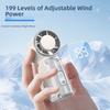 Adjustable Speeds Portable Handheld Fan USB Rechargeable Turbo Fan Pocket Fan Cooling Fan  Summer