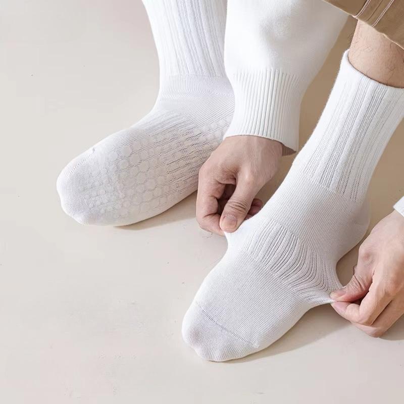 Mittelhohe Yoga-Socken für Herren Damen Professionelle Anti-Rutsch Pilates-Socken Indoor Tanz Fitness Laufen Sportsocken