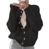 Korean New Arrival: Age-Defying Color Block Dot Women's Knitwear Sweater Cardigan