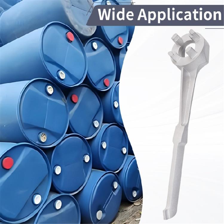 Oil Drum Bung Spanner Oil Drum Bung Wrench Aluminum for Opening Lid of 10 15 20 30 55 Gallon Standard Plugs