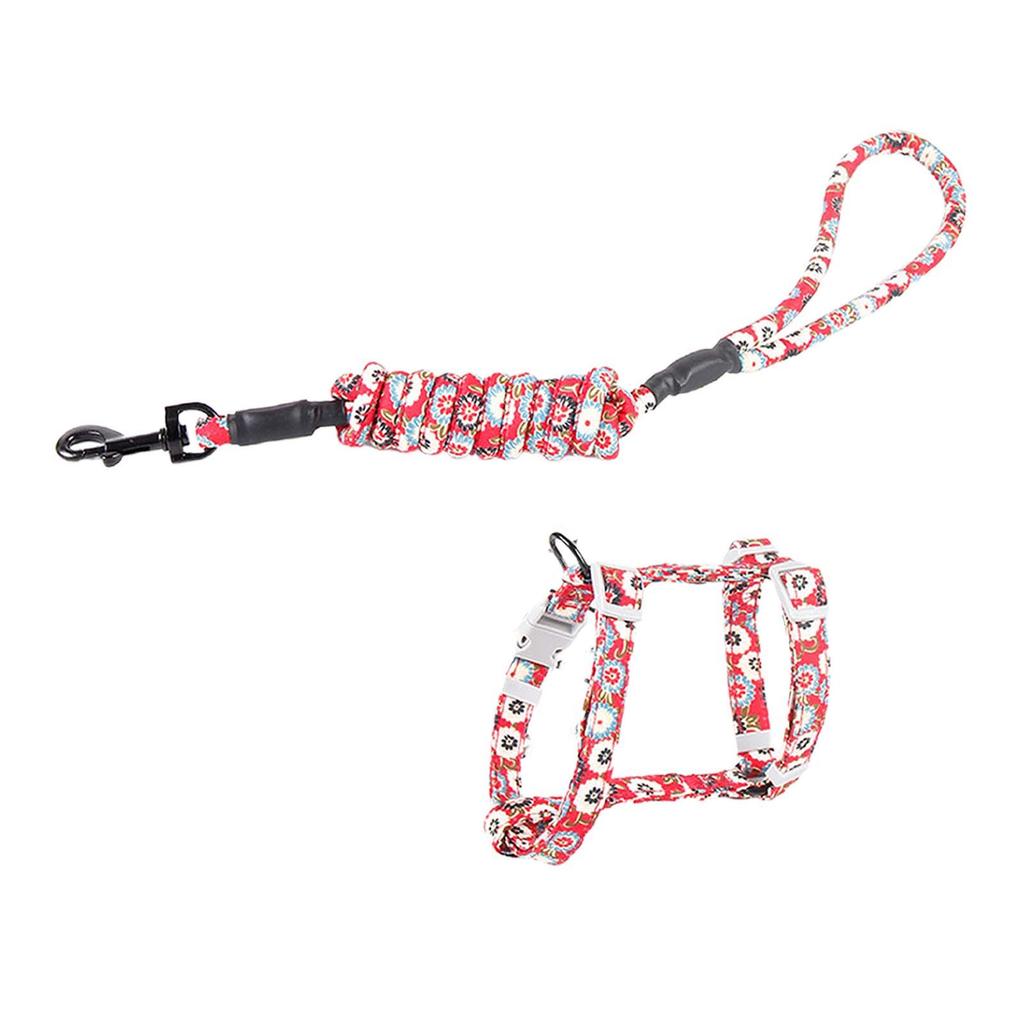 Cat Harness and Leash for Walking, Traction Rope Easy Control Adjustable Kitty Cats