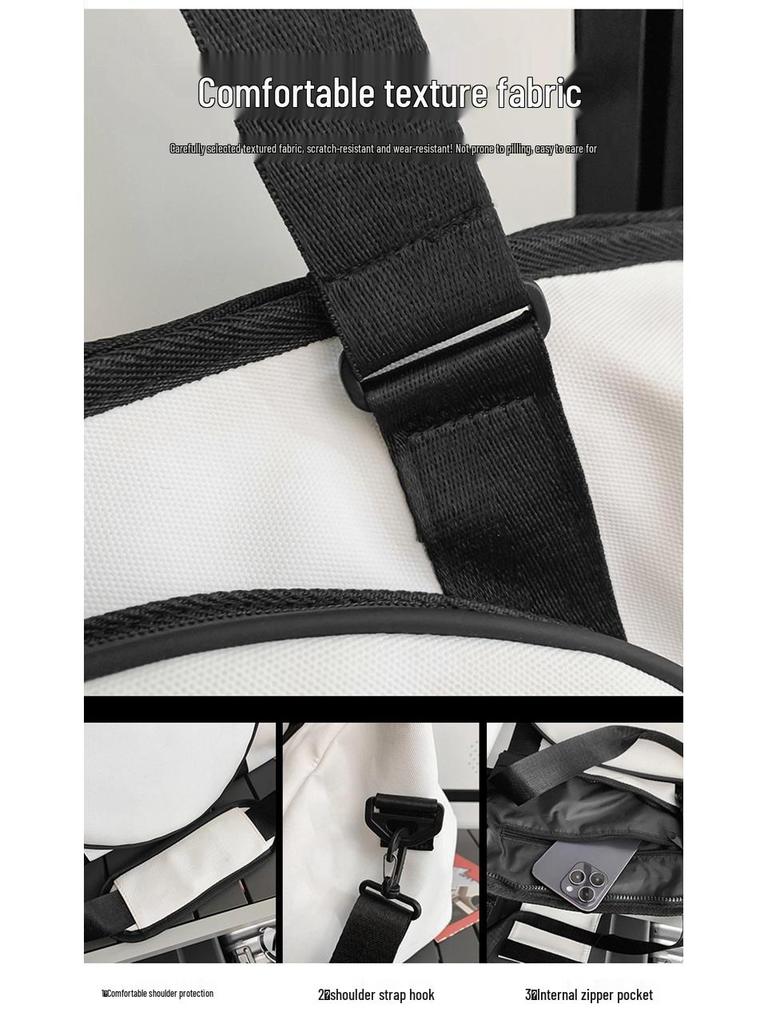 2024 Wodoodporna Torba Crossbody o Dużej Pojemności na Badmintona i Tenisa dla Kobiet i Mężczyzn - Modna Torba na Ramię do Siłowni
