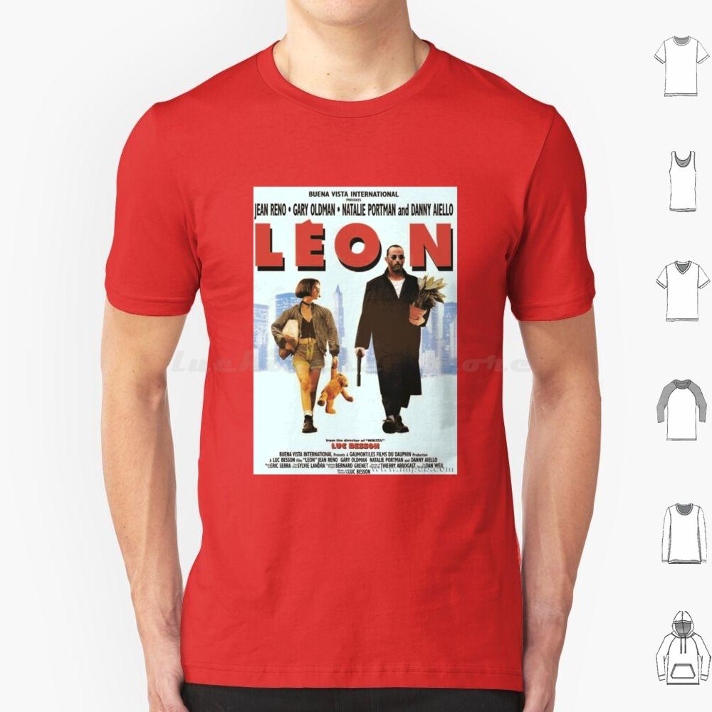 Leon The Professional T Shirt Big Size 100 Cotton Leon Leon The Professional Movie Mathilda Natalie Portman Film Jean Reno The S