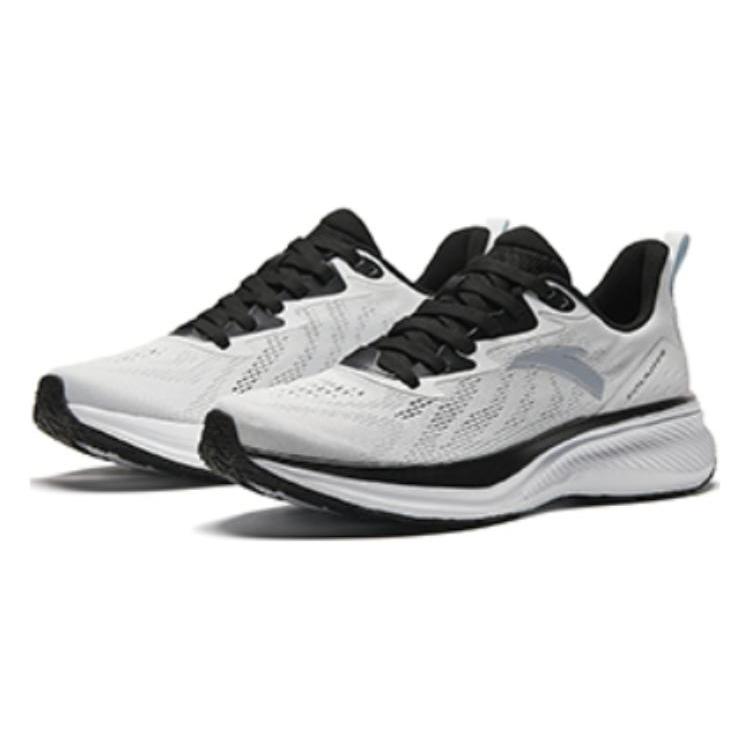 New Anta Running Collection Wear resistant And Lightweight Low top Athletic Shoes Men's White Black 112425534-2