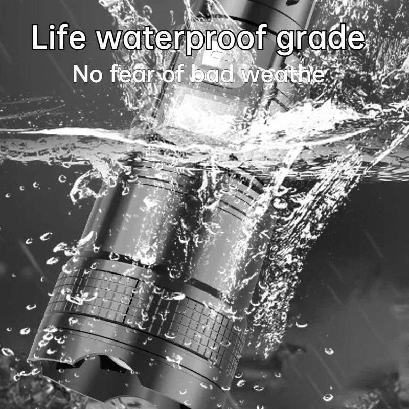 Hochleistungs-LED-Taschenlampen Eingebauter Akku USB Aufladbare Starke Handleuchte Multifunktionale Taschenlampe Lampe Für Notfall-Camping