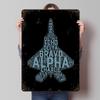 Full Phonetic Alphabet Printed Posters Customizable Wall Art Retro Vintage Metal Tin Signs for Home Room Bathroom Decor Items