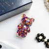 Colorful Sequined Cloud Bear Airbag Bracket Lazy Desktop Air Cushion Support Back Sticker Ring Buckle Retractable Niche