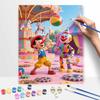 Disney Pinocchio Carousel Painting By Numbers Kit Hand Painting Home Decor