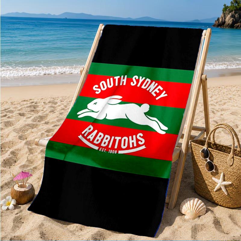 Asciugamano da Spiaggia con Design del Logo Rabbit NRL, Asciugatura Rapida, Facile da Curare, Adatto Sia per il Fitness che per le Vacanze al Mare, Essenziale per lo Sport