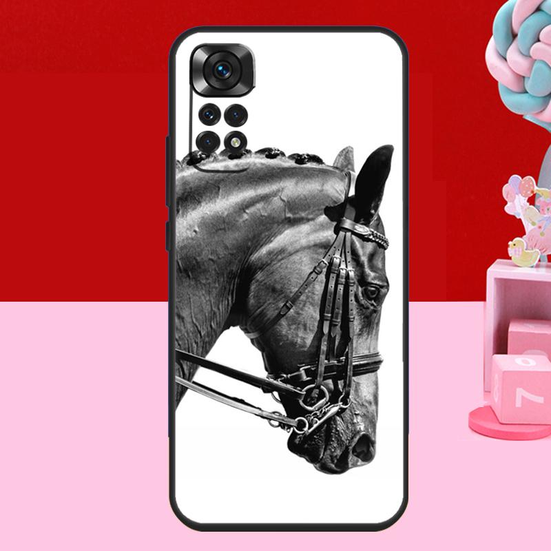 Horse Sketch Case For Xiaomi Redmi Note 14 13 12 11 10 15 Pro Plus Redmi 15 C 13C 10C 12C 14C Soft Cover