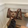 Women's Handbag, Retro Fashionable Leopard Print Versatile Underarm Shoulder Bag, Suitable for Work, Shopping, Commuting, and Vacation Occasions.