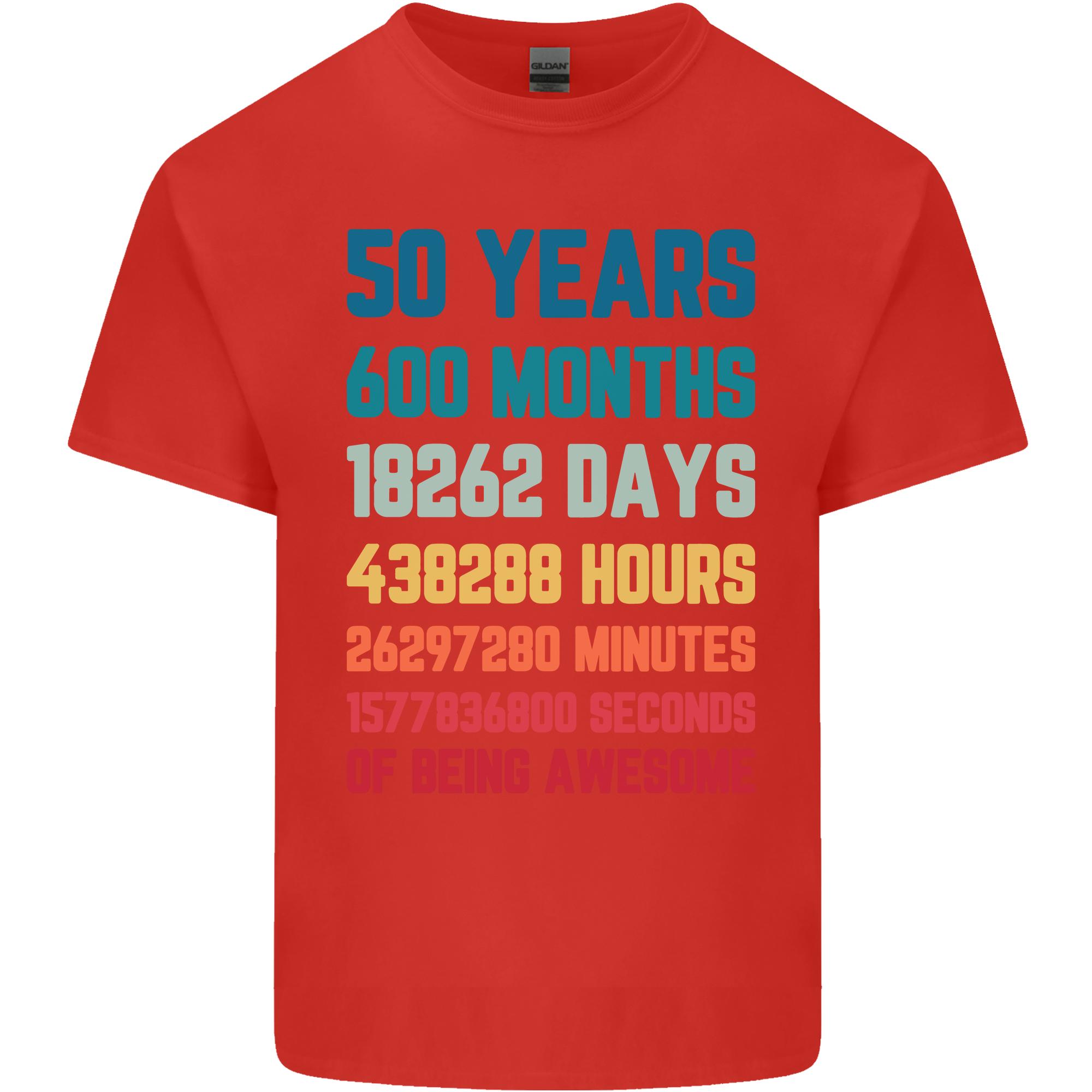 50th Birthday 50 Year Old Unisexs Light Cotton TShirt S