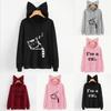 Streetwear Hoodie For Women With Letter Pattern And Cotton Blend For Casual Fall Fashion