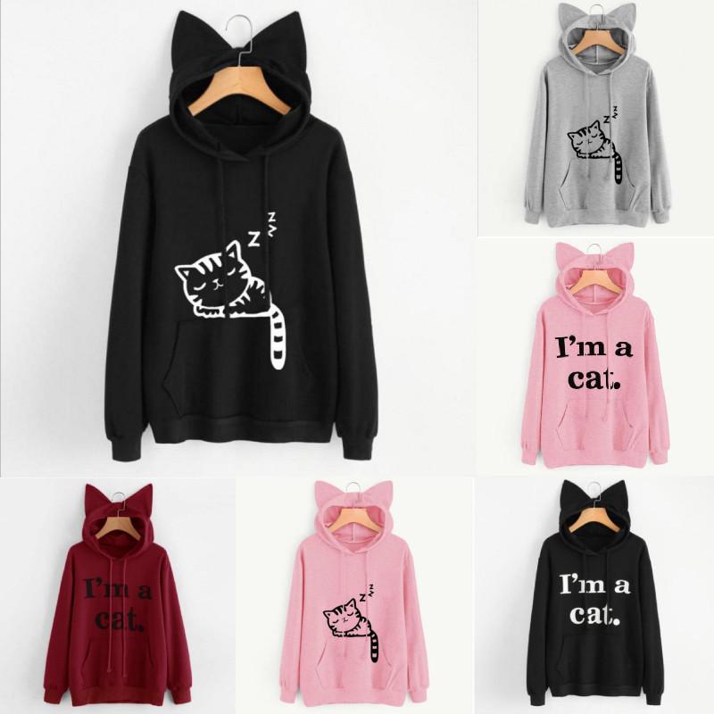 Streetwear Hoodie For Women With Letter Pattern And Cotton Blend For Casual Fall Fashion