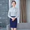 Trueman Women's Professional Long-Sleeve Bow Tie Shirt