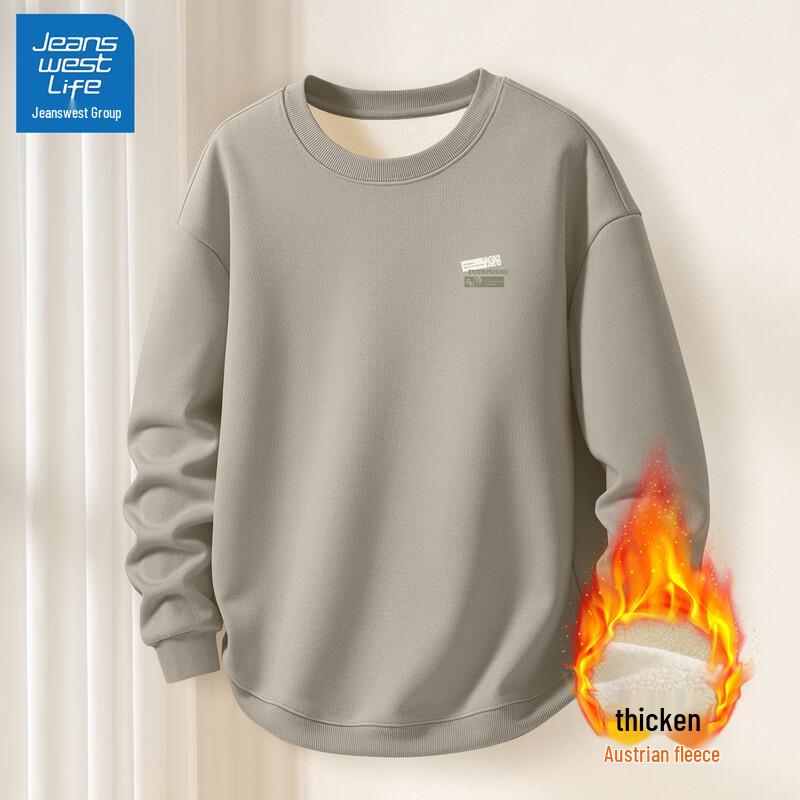 

Jeanswest Life Men s Graphic Fleece Pullover Sweatshirt M