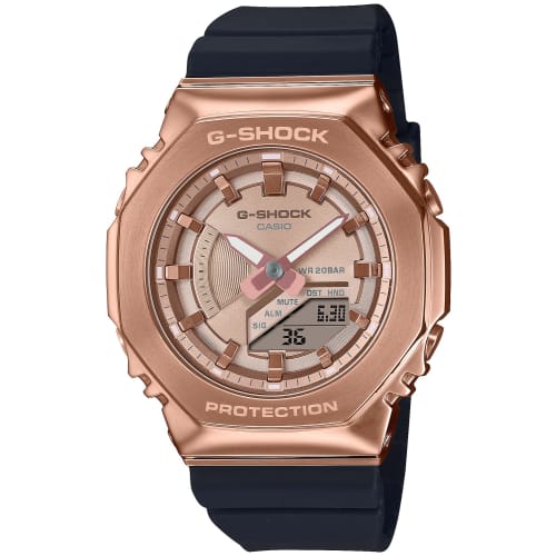 

Часы Casio G-Shock [] Модель среднего размера с металлическим покрытием GM-S2100PG-1A4JF женские черные