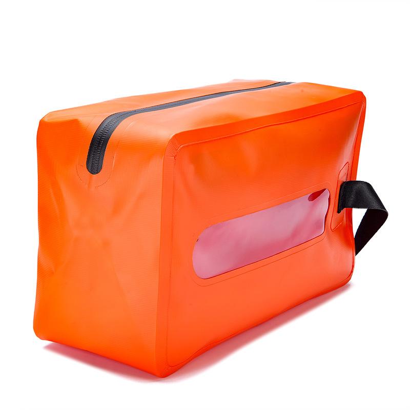 

Outdoor Rafting Travel Waterproof Storage Bag, Washing Makeup Swimming Bag, Wet And Dry Separation Waterproof Bag 32*18*11.5cm помаранчевий