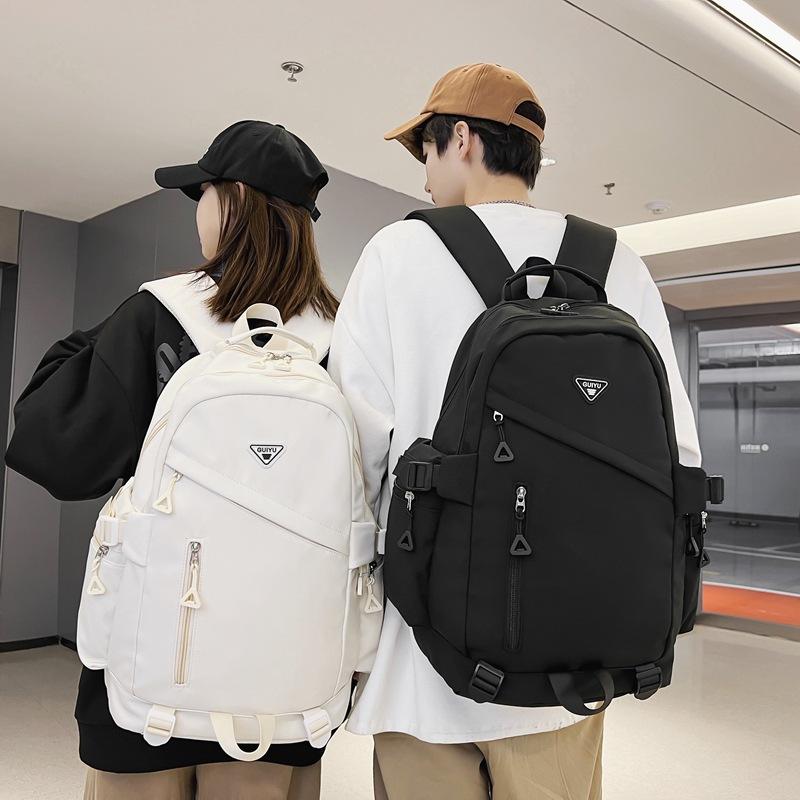 

New Trendy Schoolbags for Middle School Students Large Capacity Outdoor Leisure Bags for Men and Women Simple Trendy and Cool Backpacks