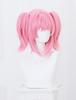 Madoka Kaname Cosplay Full Disguise Unisex Costume School Cosplay Wig Wig, Heat-Resistant, Wig, Accessory, Halloween, Festival, Event,