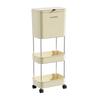 b3010 3-layer slim rolling trash can