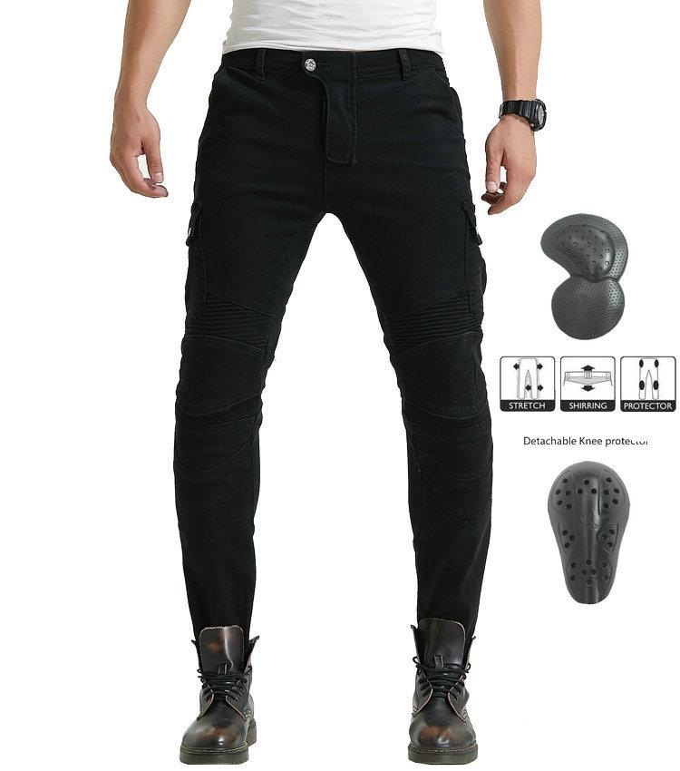 Vendita all'ingrosso del produttore jeans da moto uomo e donna anti-caduta pantaloni per moto Kevlar resistenti all'usura pantaloni da ciclismo da corsa
