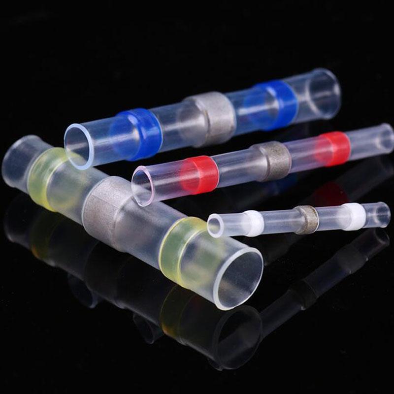 10PCS pájecí elektrické svorky Smršťovací bužírka Konektory těsnění Vodotěsné konektory na tupo Spojky izolované drátem