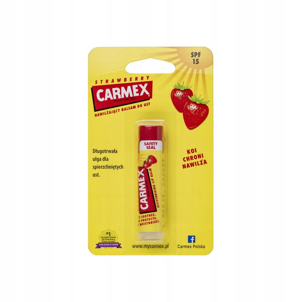 Carmex Erdbeer Lippenbalsam, Feuchtigkeitsspendend, LSF 15, Erdbeer 4.25
