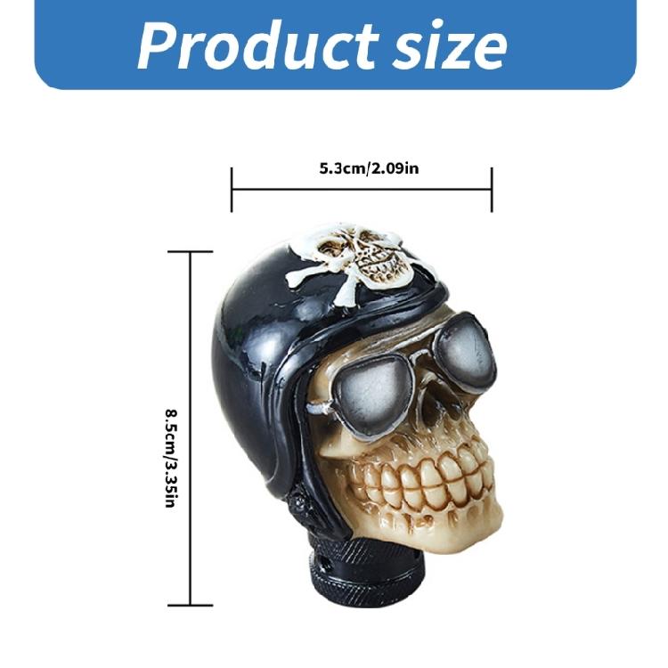 Car Interior Skull Shape Gear Shifts Knob for Manual Transmission Eye Catching Skull Manual Shifts Knob Auto Gear Lever