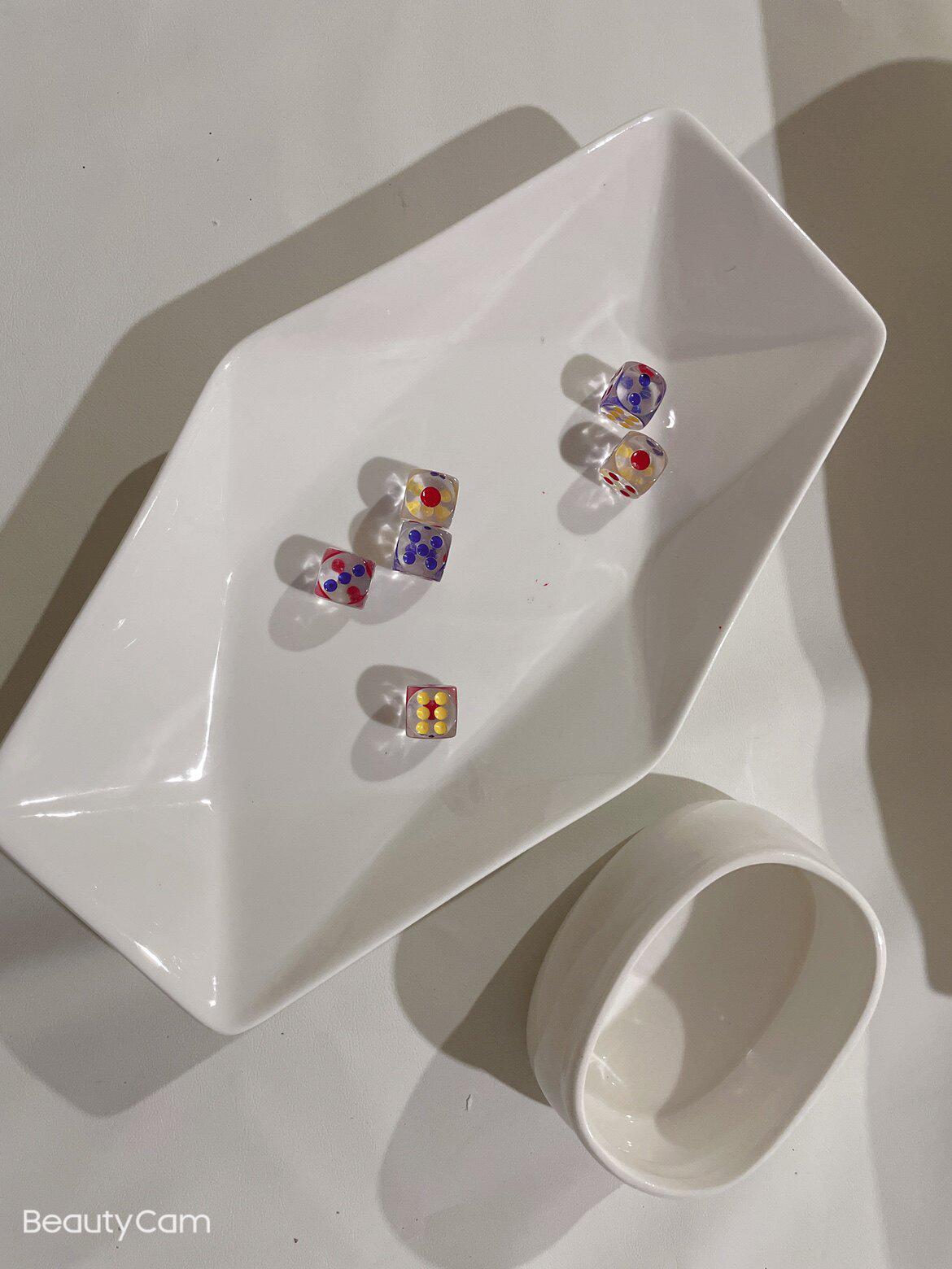 Creative Rectangular Ceramic Plate for Desserts, Cakes, and Fish