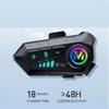 1/2Pcs Y10 Motorcycle Intercom Bluetooth Headset 300M Helmet Moto Intercomunicador For 2 Riders Voice Control Earphone 2000Mah