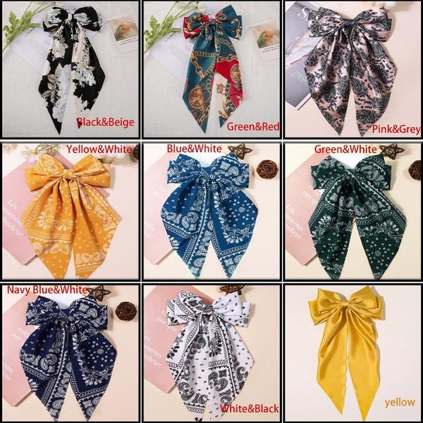 Ribbon Bow Hair Clip Large Vintage Style Hair Clip Spring Clip Hair Accessory Headwear Accessory