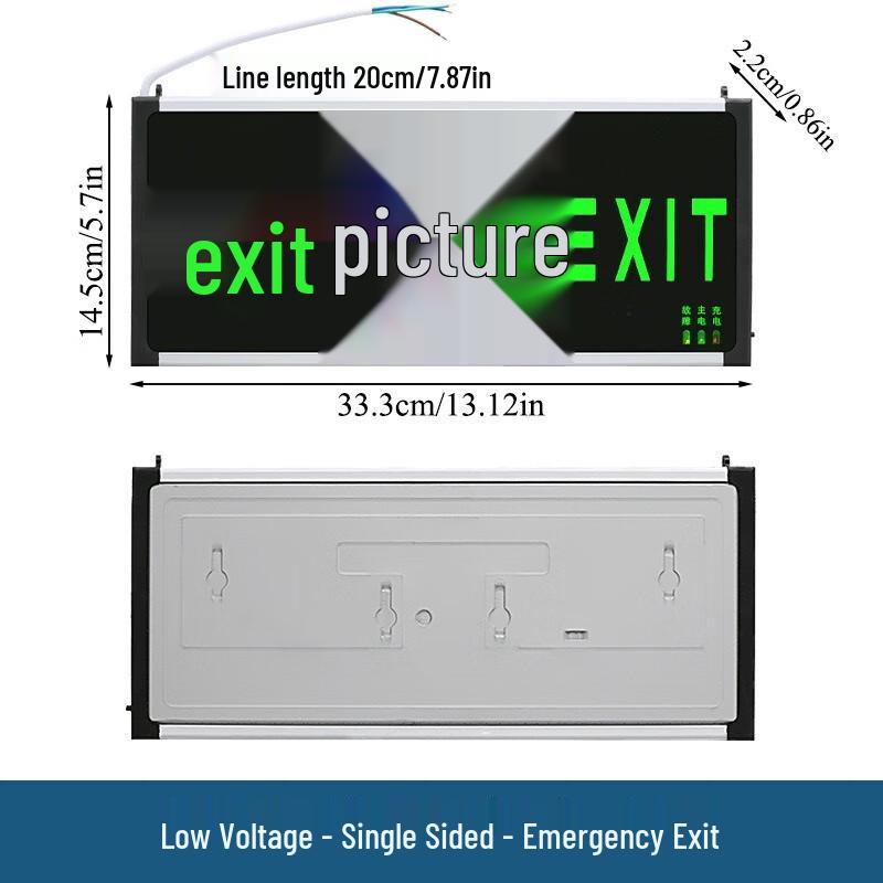 Pailide Low-Voltage LED Emergency Exit Sign