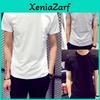 Premium Quality Men Women High Elastic O Neck Short Sleeve Sport Casual T-shirt