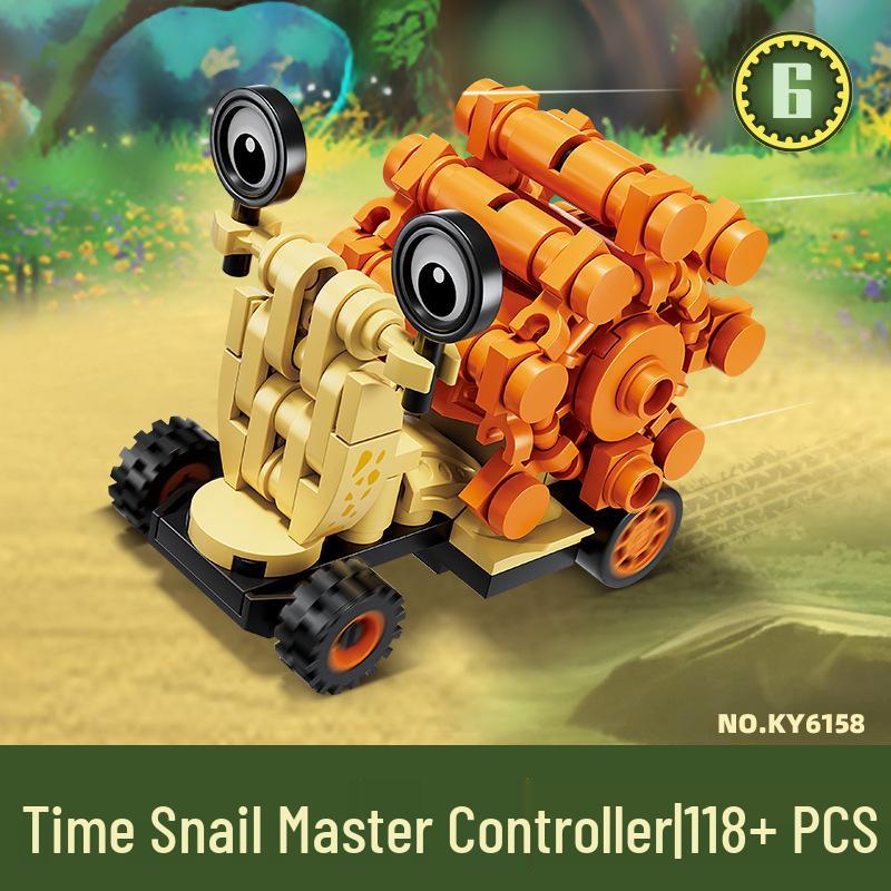 Kai Zhi Praying Mantis Pull-Back Car Building Blocks - Educational Toy for Kids