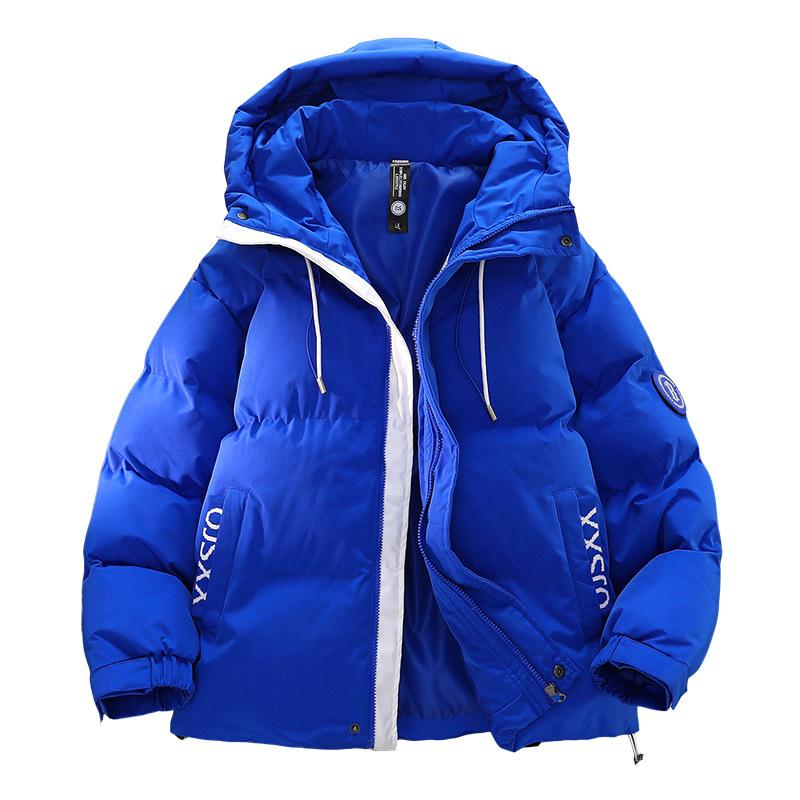 

Утолщенная повседневная хлопковая куртка в стиле для пары, зимняя, утолщенная, теплая и свободная, универсальная куртка в гонконгском стиле, модный хлопковый костюм 4XL