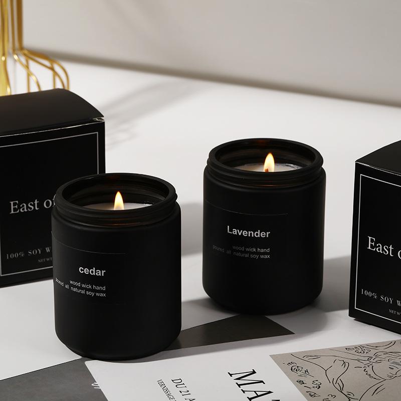 Handmade Soy-free Wax Frosted Glass Scented Candle Creative Souvenir Scented Candle