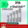 316 Stainless Double-Ended Stud Bolts M10-M18 Coarse Thread