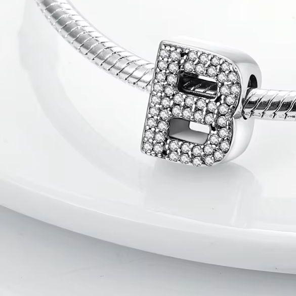 Charms Fit Original Bracelet A-Z Alphabet Charms Beads 925 Silver 26 Letters Charm for Women Girl DIY Fine Jewelry Gift