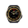 Seiko SEIKO5 Mechanical Movement Leather Strap Watch Men's Watches Black Dial SRPF64K1