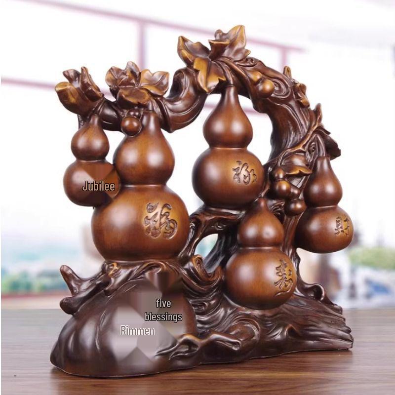 Chiński Styl Przyciągający Bogactwo Ornament Pixiu Tykwa do Gabloty na Wino do Salonu lub Biura