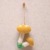 Adorable Mushroom Shape Cartoon Phone Charm Keychain Pendant Fashion Phone Pendant for Students Youthful Women Present
