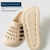 Matching Couple Hole-Pattern Sandals - Waterproof & Breathable Slip-On Slides for Summer, Lightweight Unisex Outdoor Beach Footwear with Flat Sole