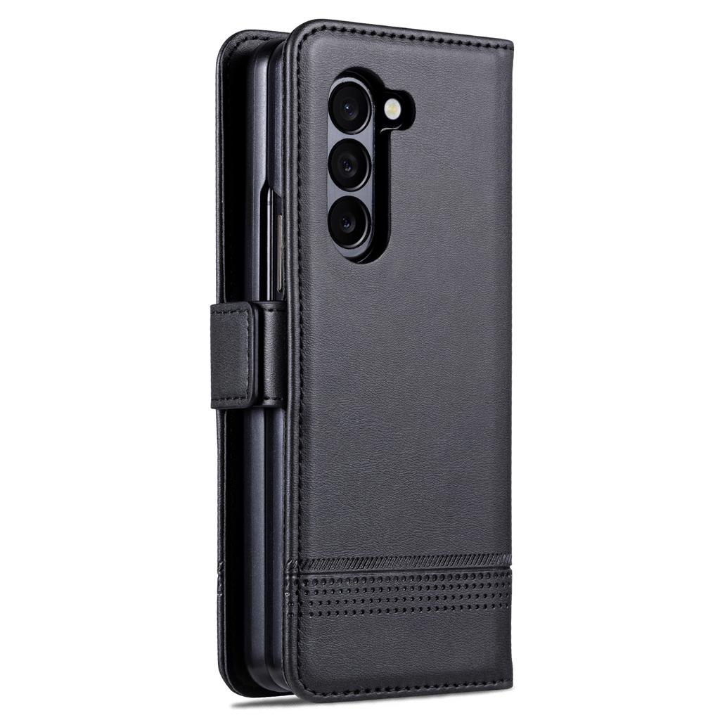 AZNS For Samsung Galaxy Z Fold6 5G Case Wallet PU Leather+PC Phone Cover