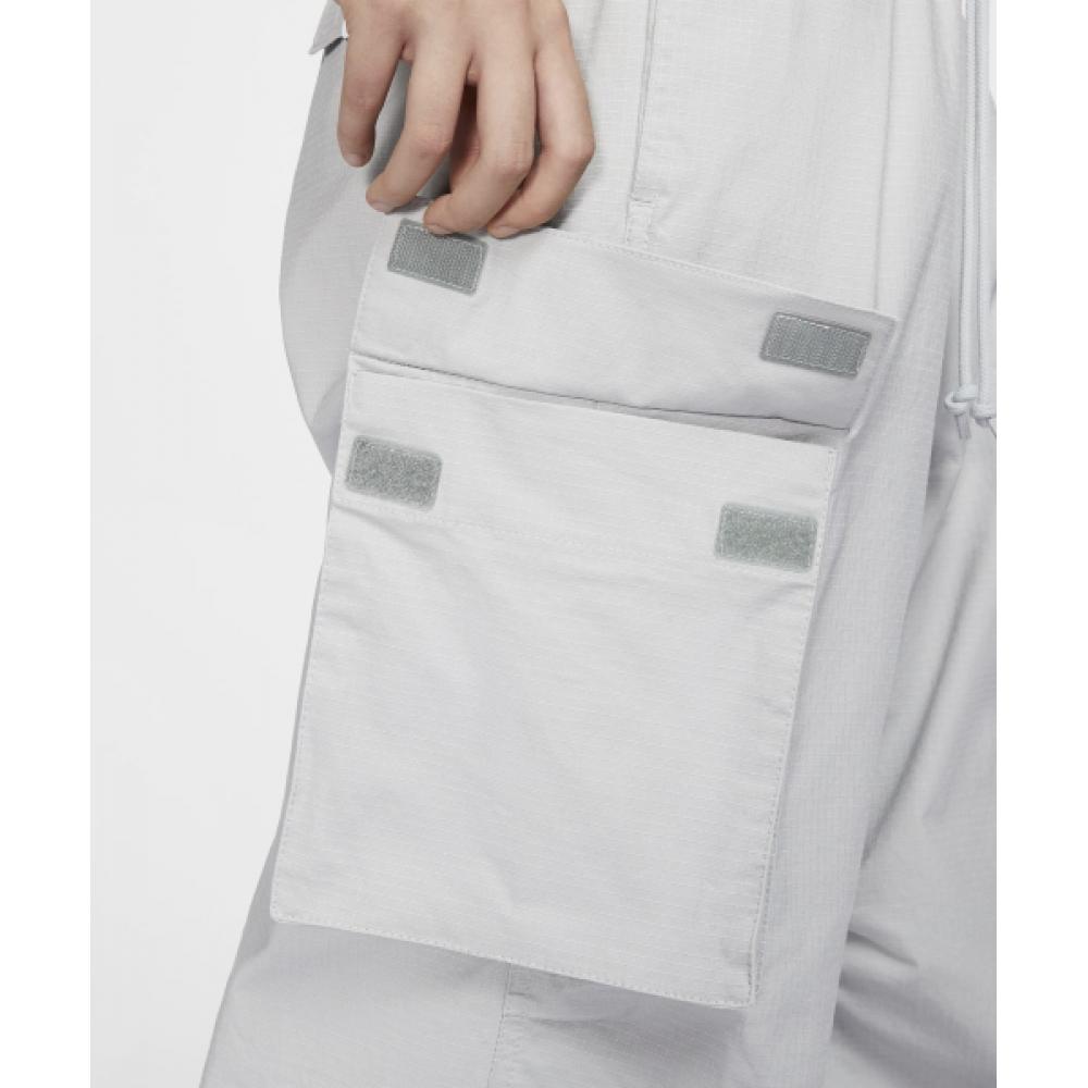 Nike SportsWear Mid Rise Cargo Kalhoty W Light Smoke Grey Black Fv7521 077