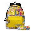 Fashionable 2024 New Print Backpack Pencil Case Lunch Bag Set For School Kids